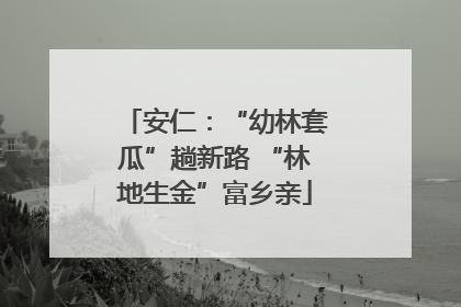 安仁：“幼林套瓜”趟新路 “林地生金”富乡亲