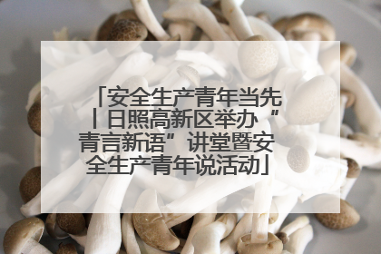 安全生产青年当先丨日照高新区举办“青言新语”讲堂暨安全生产青年说活动