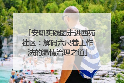 安职实践团走进西苑社区：解码六尺巷工作法的温情治理之道