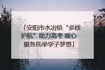 安阳市水冶镇“多线护航”助力高考 暖心服务托举学子梦想