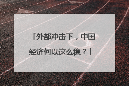 外部冲击下，中国经济何以这么稳？