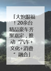 大饱眼福！20余台精品豪车齐聚嘉定，推动“汽车+文化+消费”融合