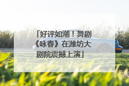 好评如潮！舞剧《咏春》在潍坊大剧院震撼上演