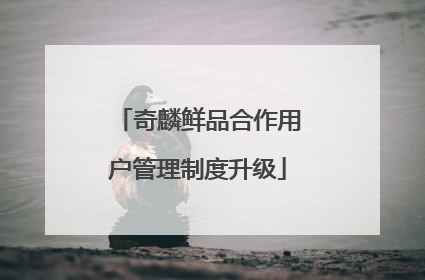 奇麟鲜品合作用户管理制度升级