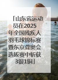 山东省运动员在2025年全国残疾人羽毛球锦标赛暨东京聋奥会选拔赛中斩获3银1铜