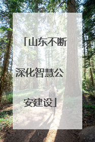 山东不断深化智慧公安建设