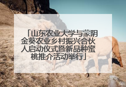山东农业大学与蒙阴金葵农业乡村振兴合伙人启动仪式暨新品种蜜桃推介活动举行