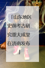 山东地区史前考古研究重大成果在济南发布