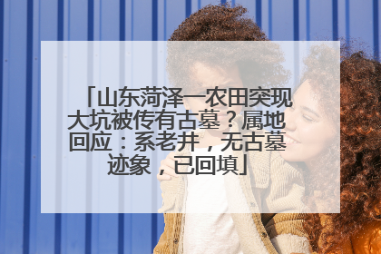 山东菏泽一农田突现大坑被传有古墓？属地回应：系老井，无古墓迹象，已回填