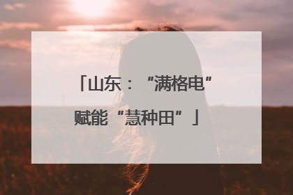 山东：“满格电”赋能“慧种田”