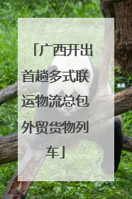 广西开出首趟多式联运物流总包外贸货物列车