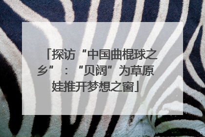探访“中国曲棍球之乡”：“贝阔”为草原娃推开梦想之窗