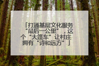 打通基层文化服务“最后一公里”，这个“大篷车”让村庄拥有“诗和远方”