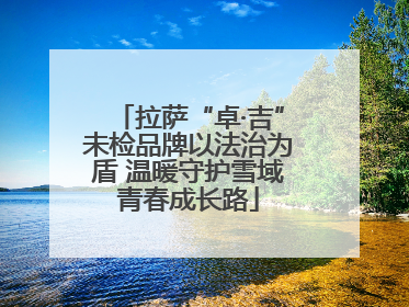拉萨“卓·吉”未检品牌以法治为盾 温暖守护雪域青春成长路