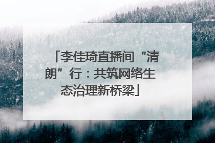 李佳琦直播间“清朗”行：共筑网络生态治理新桥梁