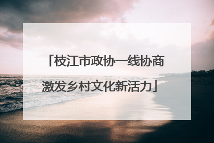 枝江市政协一线协商激发乡村文化新活力