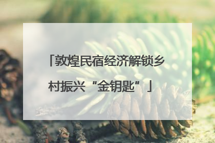 敦煌民宿经济解锁乡村振兴“金钥匙”