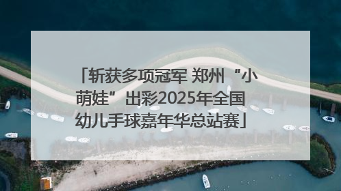 斩获多项冠军 郑州“小萌娃”出彩2025年全国幼儿手球嘉年华总站赛