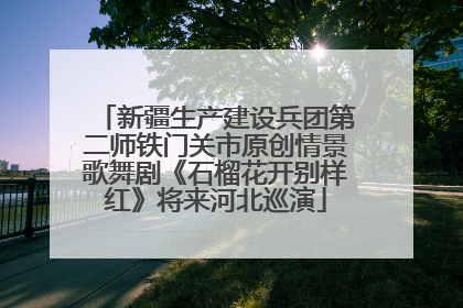 新疆生产建设兵团第二师铁门关市原创情景歌舞剧《石榴花开别样红》将来河北巡演