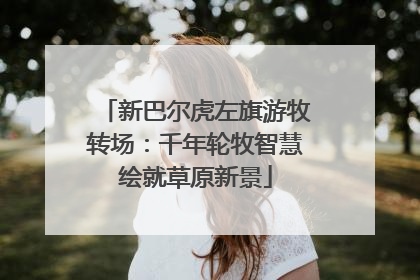 新巴尔虎左旗游牧转场：千年轮牧智慧绘就草原新景
