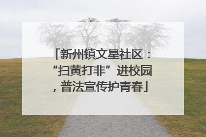 新州镇文星社区：“扫黄打非”进校园，普法宣传护青春