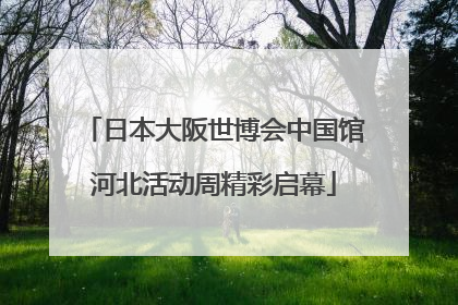 日本大阪世博会中国馆河北活动周精彩启幕
