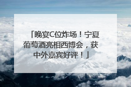 晚宴C位炸场！宁夏葡萄酒亮相西博会，获中外嘉宾好评！