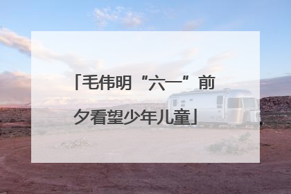 毛伟明“六一”前夕看望少年儿童