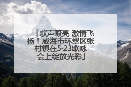 歌声嘹亮 激情飞扬！威海市环翠区张村镇在5·23歌咏会上绽放光彩