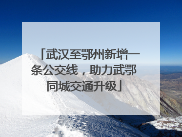 武汉至鄂州新增一条公交线，助力武鄂同城交通升级