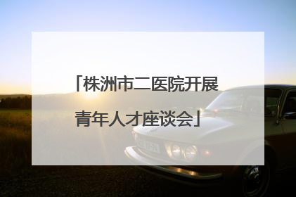 株洲市二医院开展青年人才座谈会