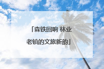 森铁回响 林业老镇的文旅新韵