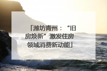 潍坊青州：“旧房焕新”激发住房领域消费新动能
