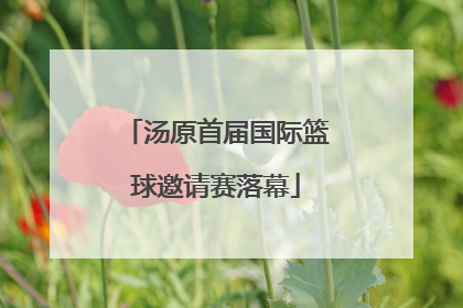 汤原首届国际篮球邀请赛落幕