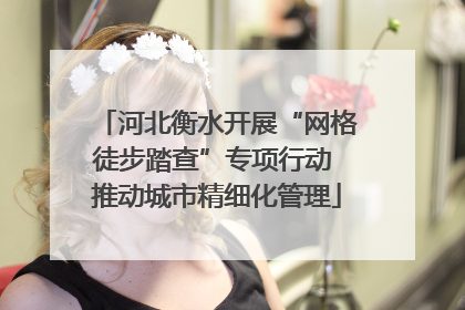 河北衡水开展“网格徒步踏查”专项行动 推动城市精细化管理