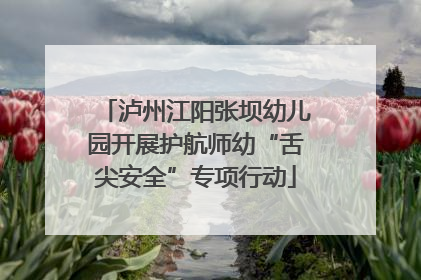 泸州江阳张坝幼儿园开展护航师幼“舌尖安全”专项行动