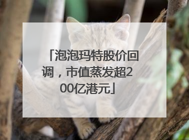 泡泡玛特股价回调，市值蒸发超200亿港元