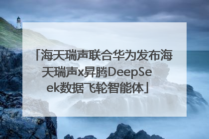 海天瑞声联合华为发布海天瑞声x昇腾DeepSeek数据飞轮智能体
