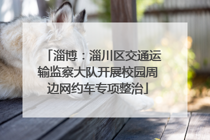 淄博：淄川区交通运输监察大队开展校园周边网约车专项整治