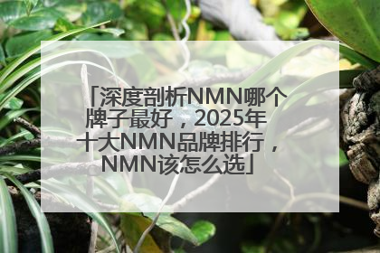 深度剖析NMN哪个牌子最好，2025年十大NMN品牌排行，NMN该怎么选