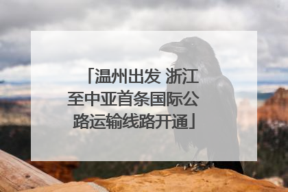 温州出发 浙江至中亚首条国际公路运输线路开通