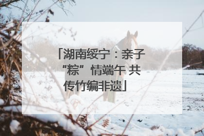 湖南绥宁：亲子“粽”情端午 共传竹编非遗