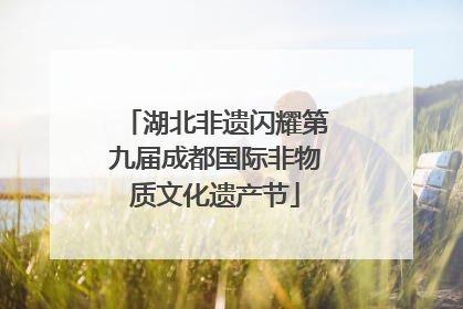 湖北非遗闪耀第九届成都国际非物质文化遗产节