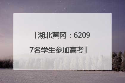 湖北黄冈：62097名学生参加高考