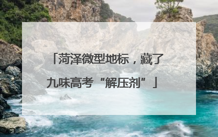 菏泽微型地标，藏了九味高考“解压剂”