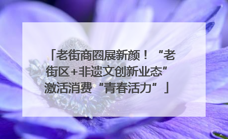 老街商圈展新颜！“老街区+非遗文创新业态”激活消费“青春活力”