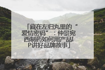 藏在左归丸里的“爱情密码”：仲景宛西制药如何用产品IP讲好品牌故事