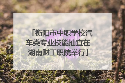 衡阳市中职学校汽车类专业技能抽查在湖南财工职院举行
