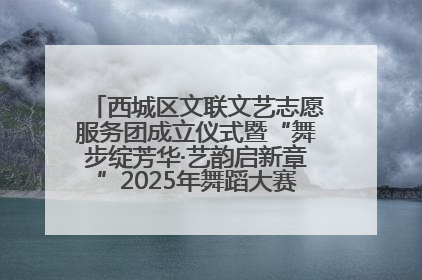 西城区文联文艺志愿服务团成立仪式暨“舞步绽芳华·艺韵启新章”2025年舞蹈大赛展演圆满举办