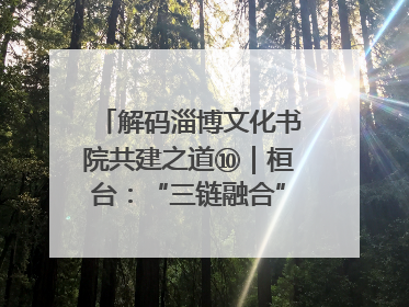 解码淄博文化书院共建之道⑩｜桓台：“三链融合”撬动基层文化共治新动能